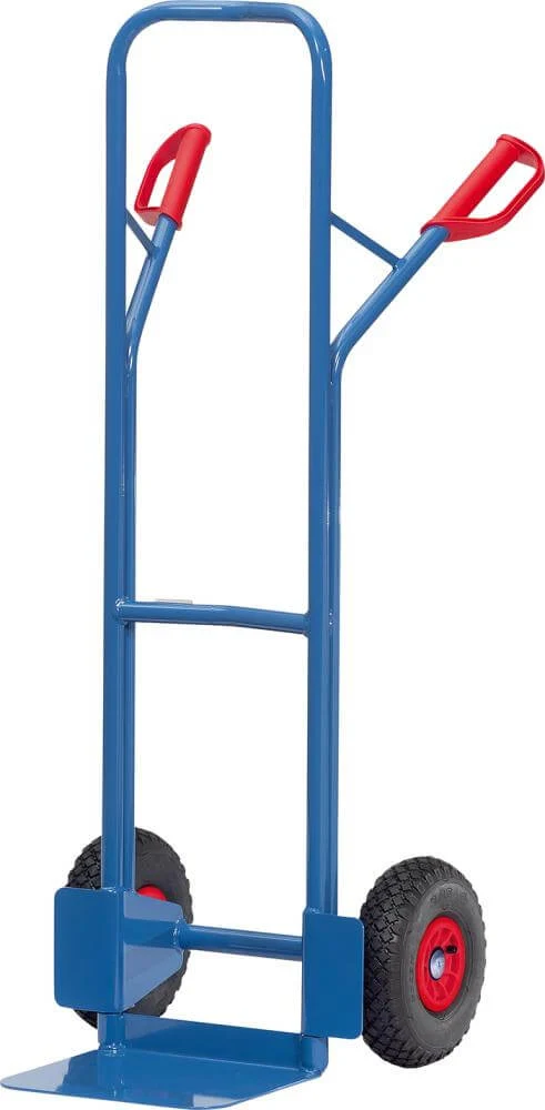 Steel tube trolley FETRA, B1326L 300kg, shovel 300x480, pneumatic tires