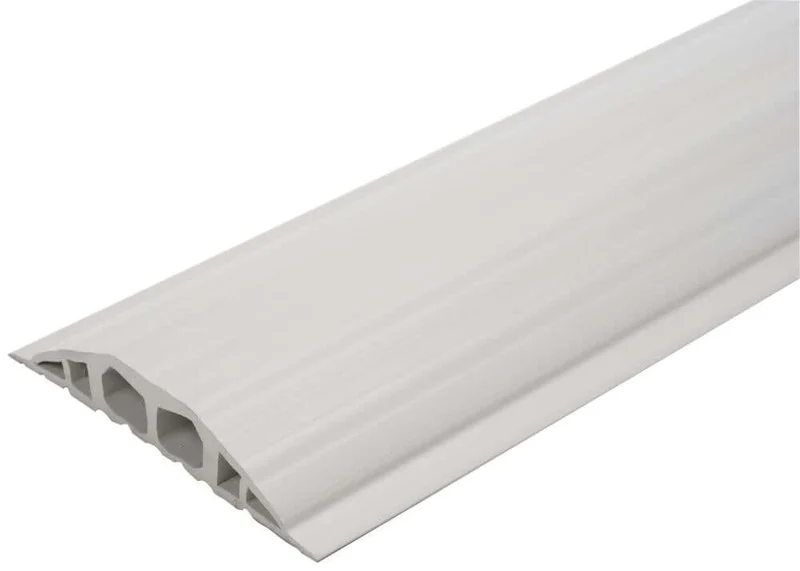 Industrial cable bridge NEUTRAL, W1500xD200xH35 mm 2 chambers D25 mm PVC light grey