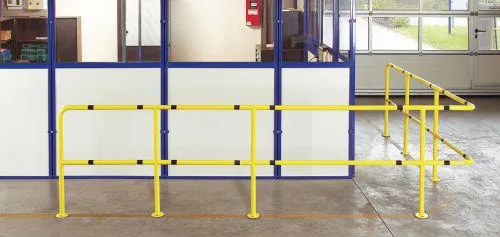 Safety railing NEUTRAL, 45-degree bend, VE2 pieces hot-dip galvanized L200x200 mm