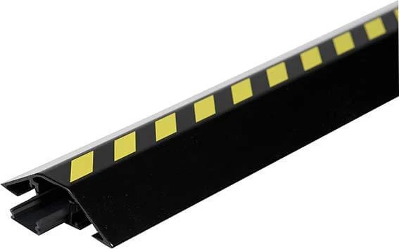 Cable bridge NEUTRAL, aluminum W1500xD80xH20 mm 1 chamber H16xW18 mm black/yellow