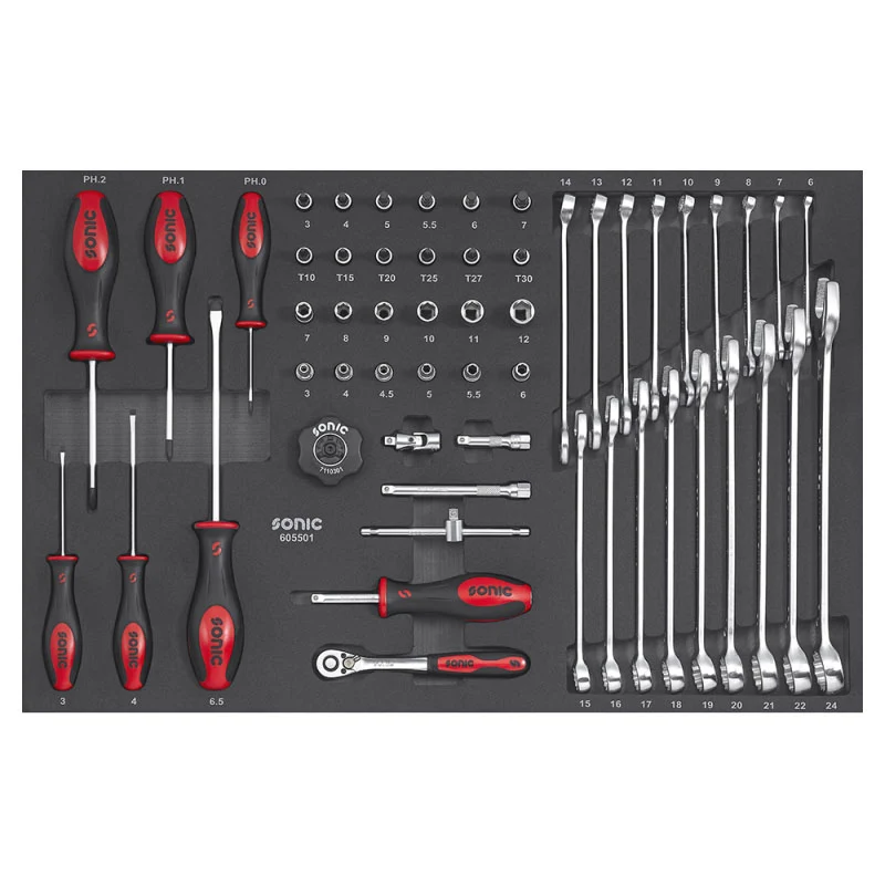 Sonic Werkstattwagen NEXT S7 gefüllt 140 teilig