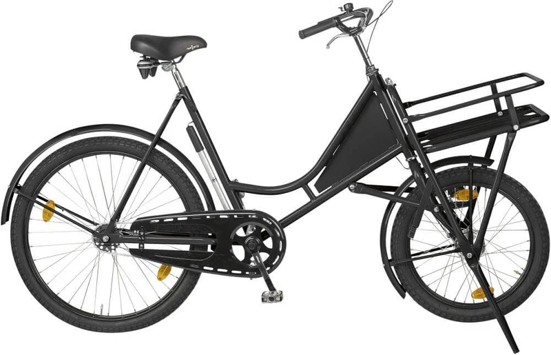 Cargo bike NEUTRAL, Classic black with load carrier