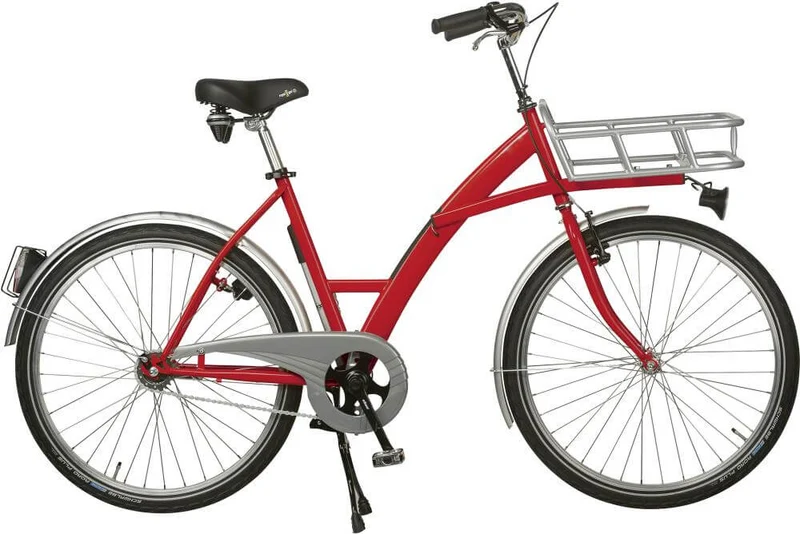 NEUTRAL transport bike, red mode, gearshift with lighting and load carrier