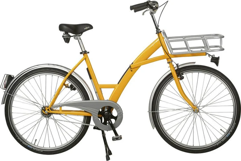 NEUTRAL transport bike, yellow mode, gearshift with lighting and load carrier