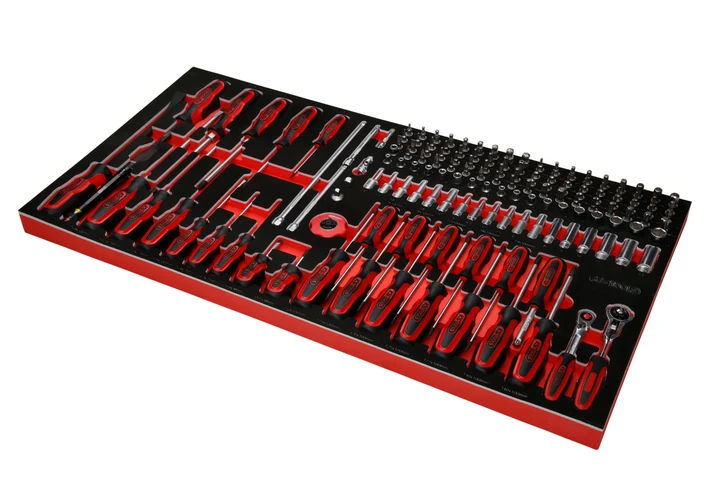 KS Tools Performanceplus Werkstattwagen-Satz P25 mit 660 Werkzeugen für 8 Schubladen
