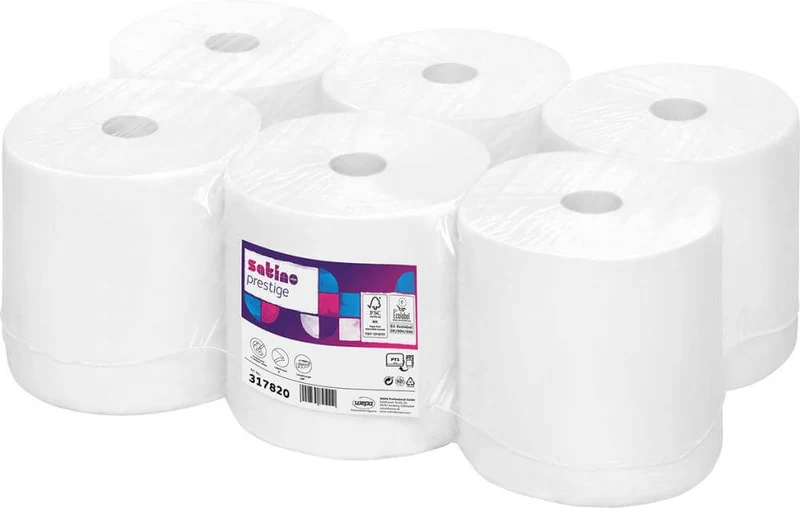 NEUTRAL towel roll, Prestige 2-ply, 150m, 6 rolls SATINO