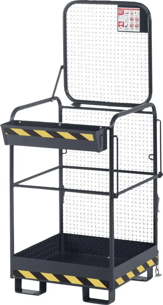 NEUTRAL work basket, type RAK-One 800x800x1900 mm load capacity 240 kg RAL 7016 anthracite grey