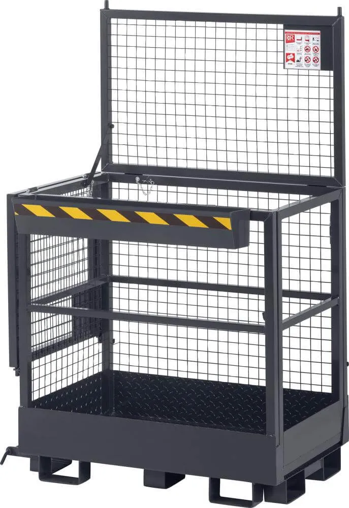 NEUTRAL work basket, type RAK-Duo 1200x800x1950 mm load capacity 300 kg RAL 7016 anthracite grey