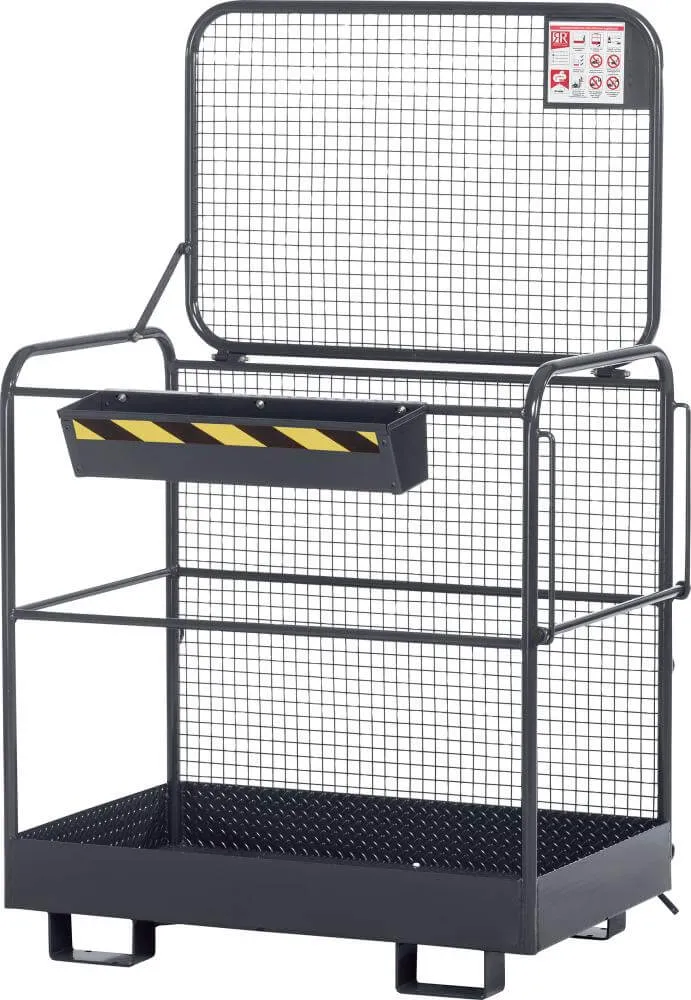 NEUTRAL work basket, type RAK-Eco 1200x800x1900 mm load capacity 300 kg RAL 7016 anthracite grey