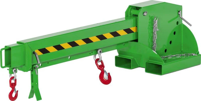 Crane arm NEUTRAL, Type RKT-3 6-fold extendable 3000kg 5-fold adjustable 2260-3760 RAL 6018 yellow-green