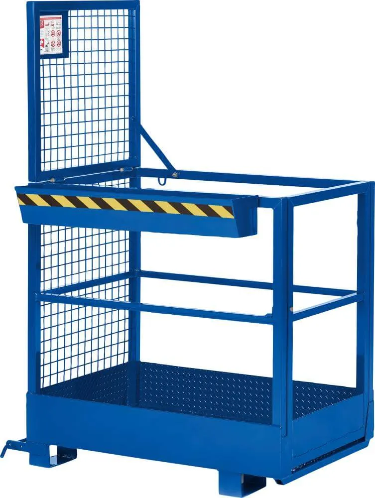 NEUTRAL work basket, type RAK-Slim 800x1200x1900 mm load capacity 300 kg RAL 5010 gentian blue