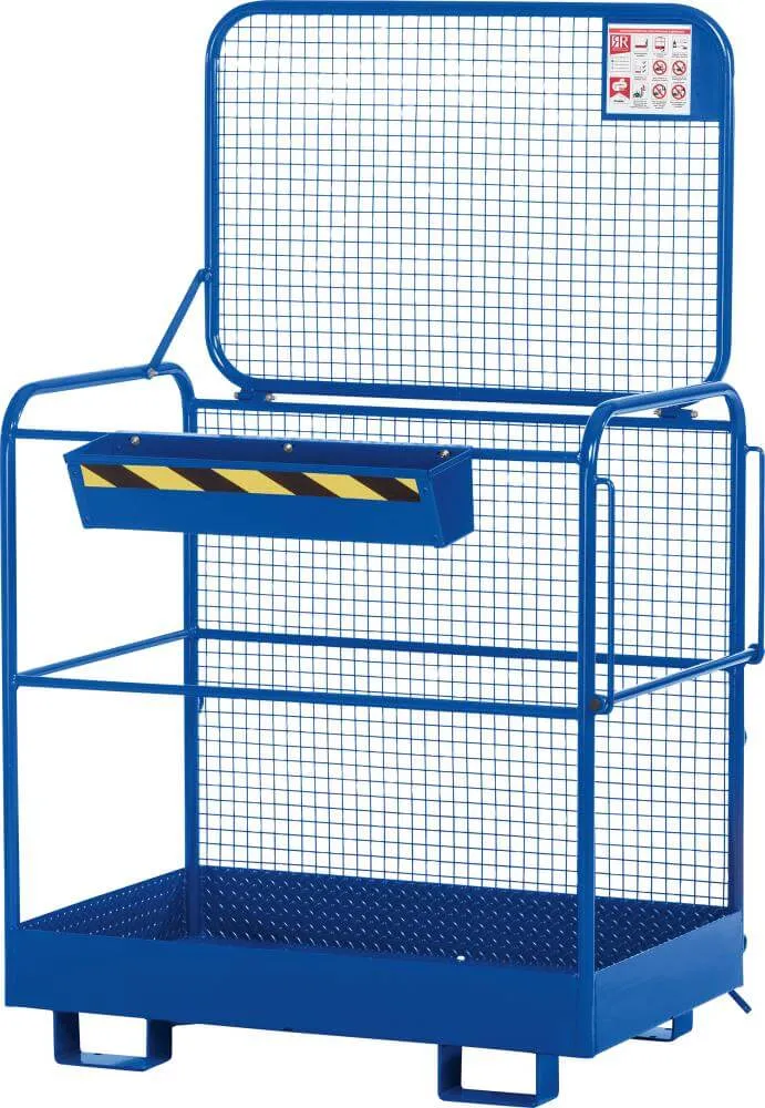 NEUTRAL work basket, type RAK-Eco 1200x800x1900 mm load capacity 300 kg RAL 5010 gentian blue