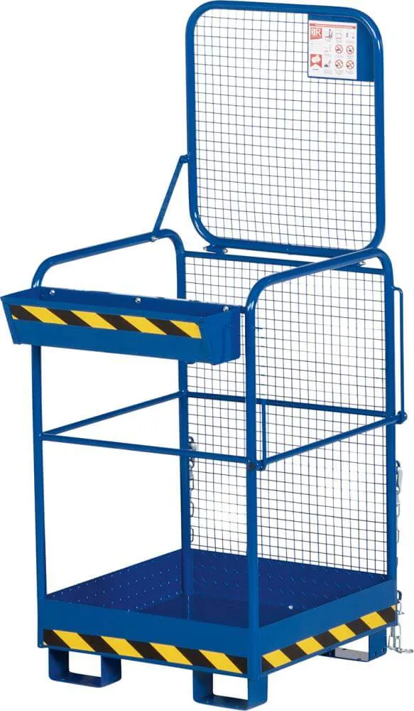 NEUTRAL work basket, type RAK-One 800x800x1900 mm load capacity 240 kg RAL 5010 gentian blue