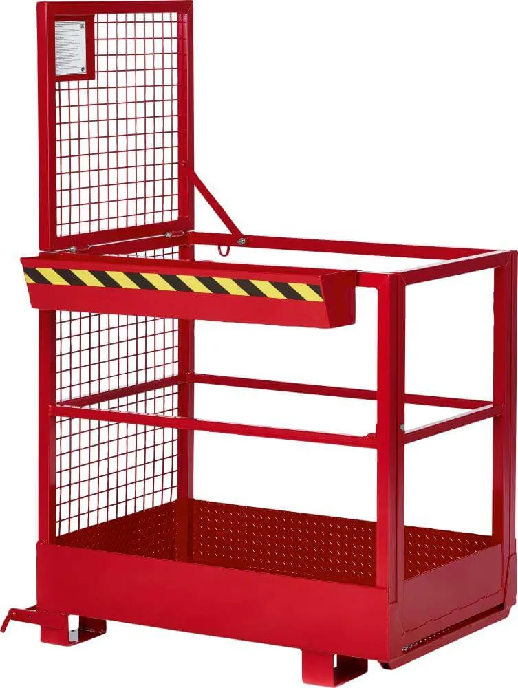 NEUTRAL work basket, type RAK-Slim 800x1200x1900 mm load capacity 300 kg RAL 3000 flame red