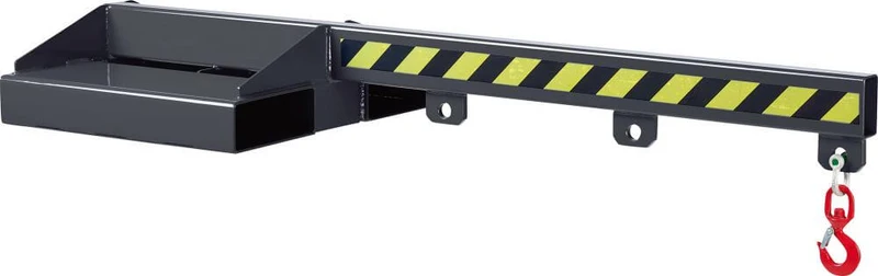 Load arm NEUTRAL, Type RLA-5 1500 5000kg non-height-adjustable max. 1500mm RAL 7016 anthracite gray