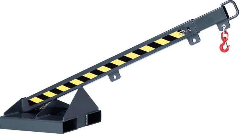 NEUTRAL load arm, type RLH-T 1, 5-fold extendable, 1000 kg, 25° inclination, max. 2370 mm, RAL 7016 anthracite grey