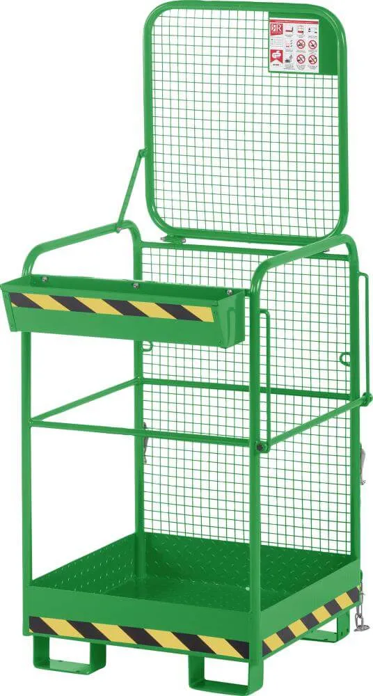 NEUTRAL work basket, type RAK-One 800x800x1900 mm load capacity 240 kg RALRAL 6018 yellow-green