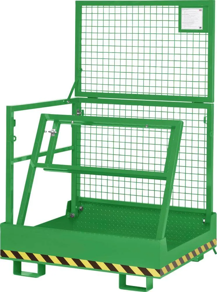NEUTRAL work basket, type RAK-Comp.1200x1080x1910 mm load capacity 300 kg RAL 6018 yellow-green