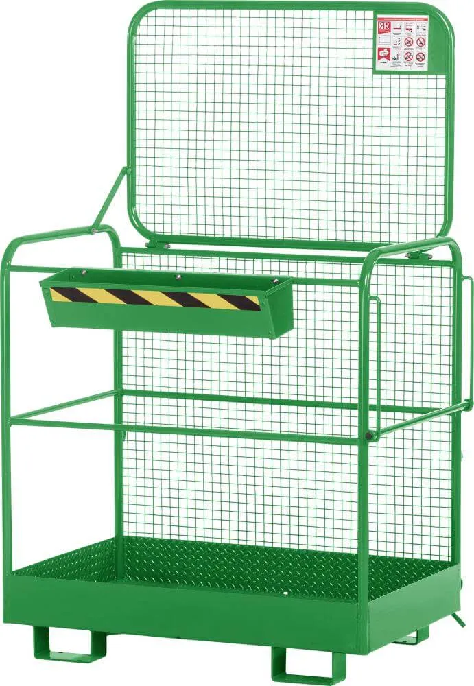 NEUTRAL work basket, type RAK-Eco 1200x800x1900 mm load capacity 300 kg RAL 6018 yellow-green