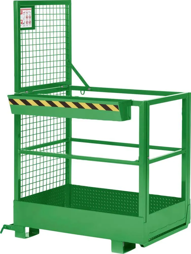 NEUTRAL work basket, type RAK-Slim 800x1200x1900 mm load capacity 300 kg RAL 6018 yellow-green