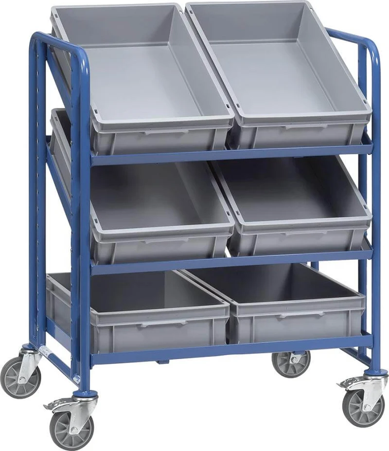 Euro box trolley FETRA, 2392 6 boxes, 820x610mm