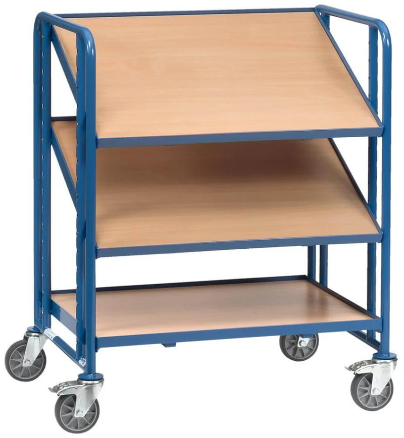 Euro box trolley FETRA, 2391 200kg 3 shelves 825x610mm wooden Fetra