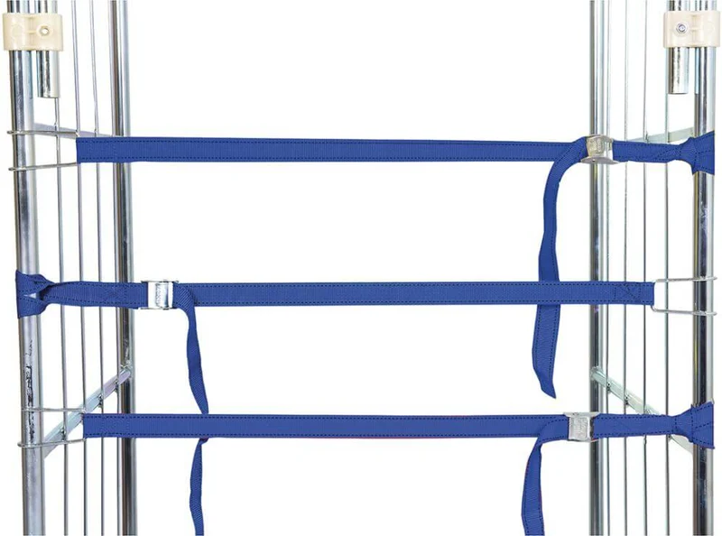 Textile tension strap NEUTRAL, blue 1050x25 mm