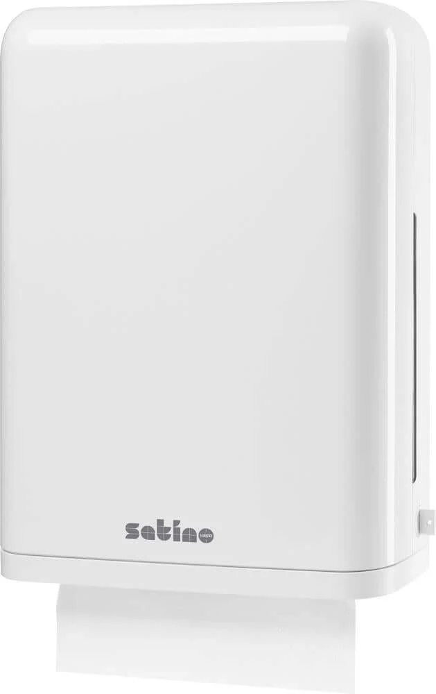 Towel dispenser, NEUTRAL, plastic, grey/white 440x372x151mm