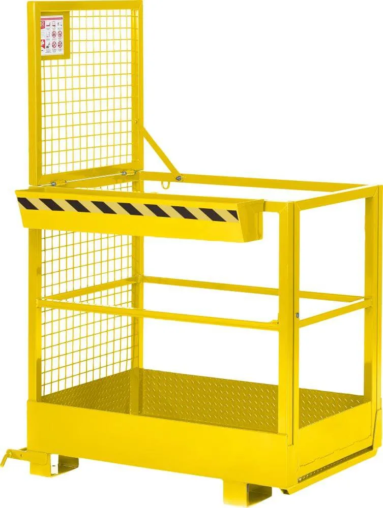 NEUTRAL work basket, type RAK-Slim 800x1200x1900 mm load capacity 300 kg RALRAL 1023 traffic yellow