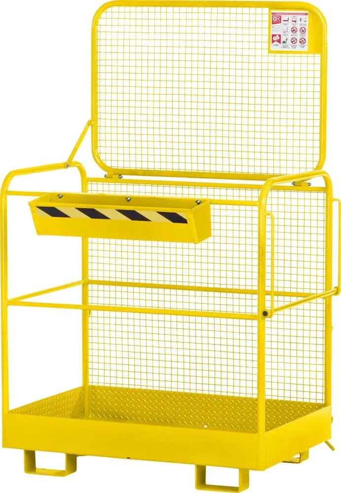 NEUTRAL work basket, type RAK-Eco 1200x800x1900 mm load capacity 300 kg RAL 1023 traffic yellow