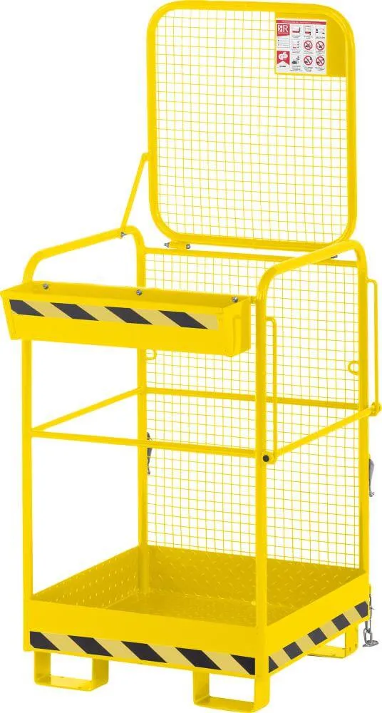 NEUTRAL work basket, type RAK-One 800x800x1900 mm load capacity 240 kg RALRAL 1023 traffic yellow