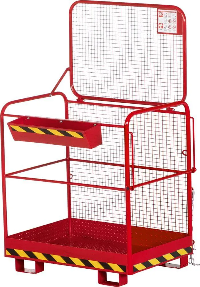 NEUTRAL work basket, type RAK-Eco 1200x800x1900 mm load capacity 300 kg RAL 3000 flame red