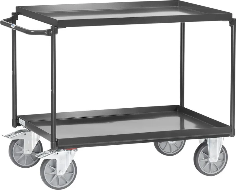 Table Trolley 4820 FETRA, 400kg gray, 2 trays 850x500mm