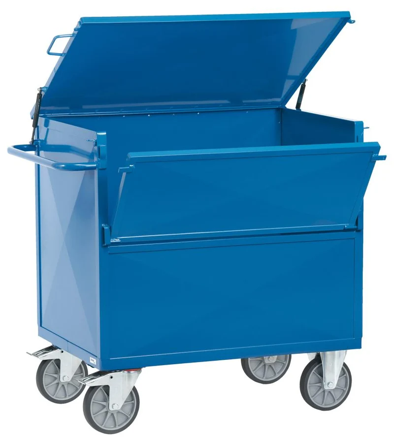 Sheet metal box trolley FETRA, 2862 1000x700mm with lid fetra