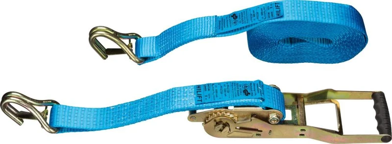 Long lever lashing strap NEUTRAL, 50mm 8m 5T PS hook