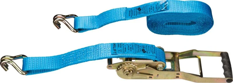 Long-lever Lashing Strap NEUTRAL, 50mm 10m 5T Profile Hook