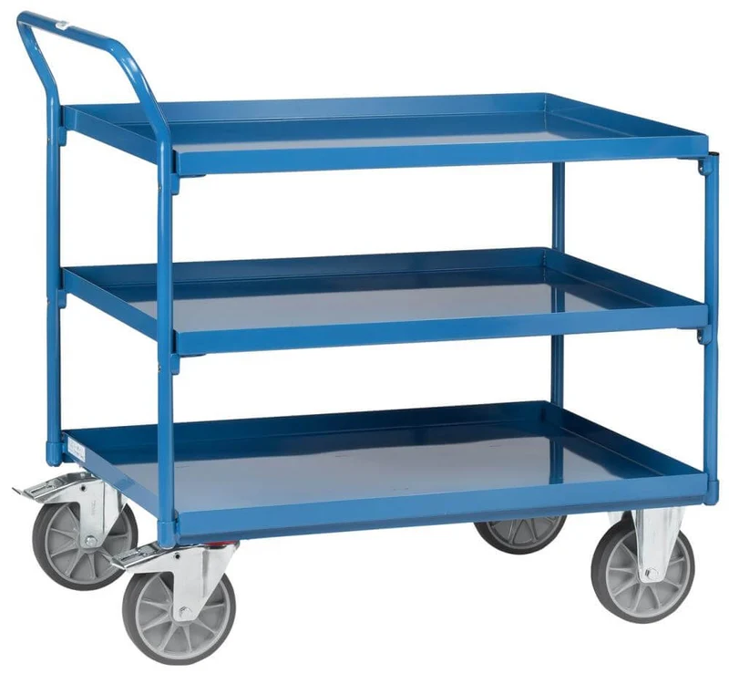 Table trolley FETRA, 4930 400kg 3 tubs 850x500mm fetra