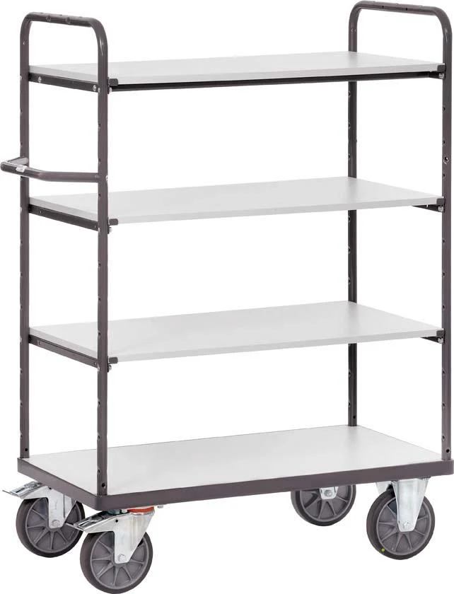 ESD-tiered trolley FETRA, with 4 LF 250kg, 850x500mm