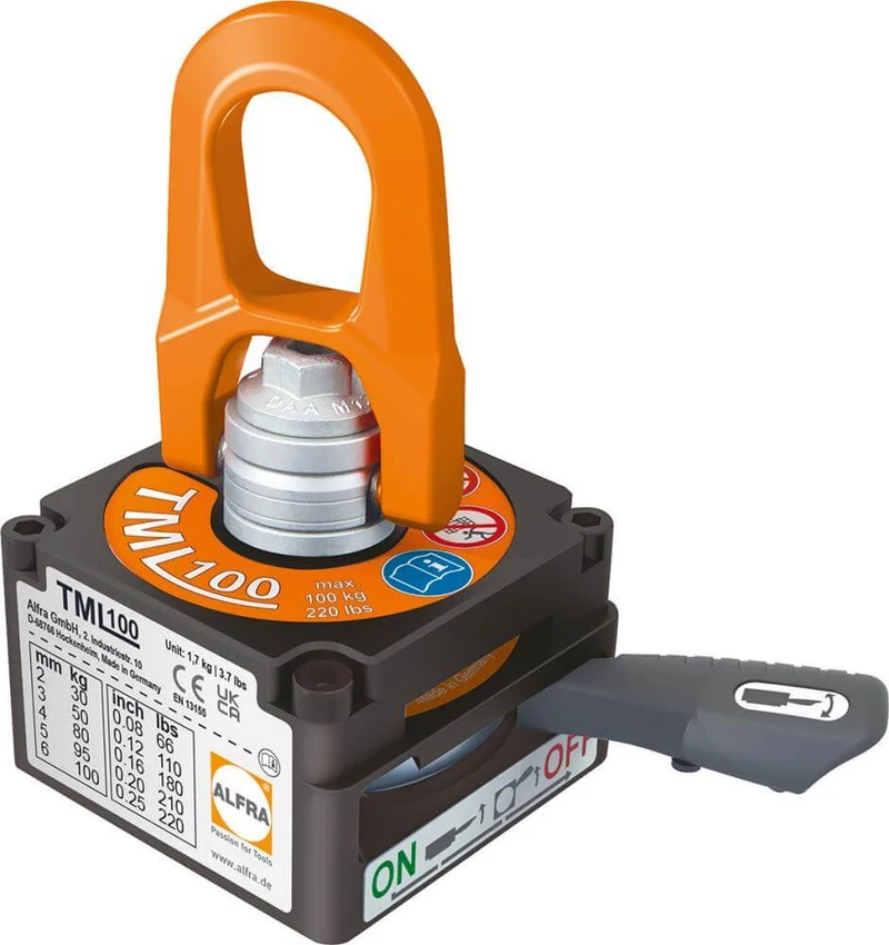 Lifting Magnet NEUTRAL, TML 100 max. Load Capacity 100kg B80xT82,5xH85 mm