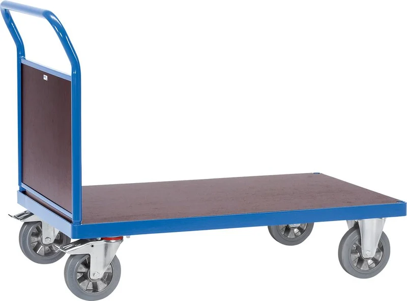 Front wall trolley FETRA, with waterproof platform loading area 2000 x 800 mm RAL 5007