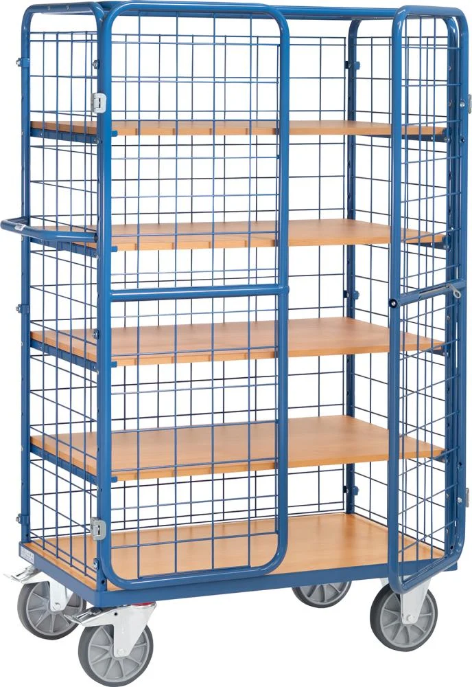 Tiered trolley FETRA, 8581-3DE loading surface 1.000 x 600 mm